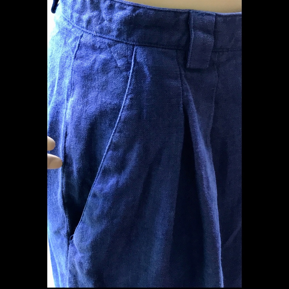 ▪️VTG▪️LIZ CLAIBORNE▪️1980’s Purple Linen Shorts - Picture 4 of 6